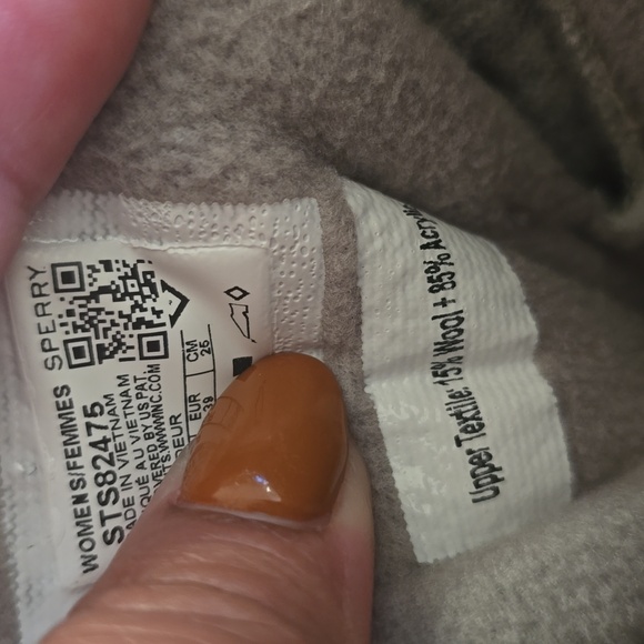 Sperry Women's Gray Saltwater Wool Duck Boots, New - Picture 13 of 13